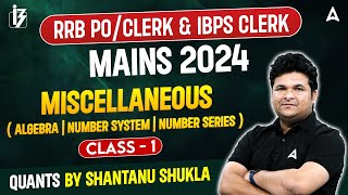 IBPS RRB POClerk amp IBPS Clerk Mains 2024  Quants Miscellaneous Questions 1  By Shantanu Shukla [upl. by Nagram]