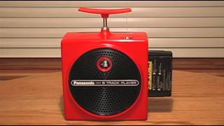 Red Panasonic Dynamite TNT Portable 8 Track Playermov [upl. by Drazze]