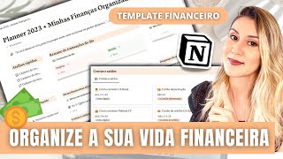 Como organizar as suas finanças pessoais no NOTION  Template  15 ferramentas [upl. by Bathulda]