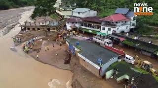 Kerala Landslides Drone Footage Captures Rescue Efforts After Deadly Monsoon Disaster  News9 [upl. by Hezekiah485]