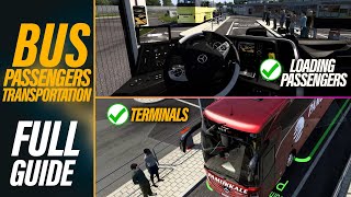 How to Install Bus Passengers Bus Terminals and Buses in ETS2  Crash fixed full indepth guide [upl. by Eiclek290]