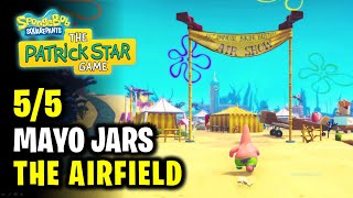 The Airfield Mayo Jars  All 5 Locations  Spongebob Squarepants The Patrick Star Game [upl. by Roach799]