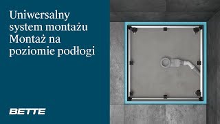 Bette  Uniwersalny system montażu  Montaż na poziomie podłogi [upl. by Nonad]