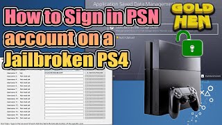 How to Log In PSN account on a Jailbroken PS4 [upl. by Sielen]