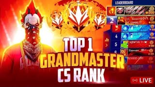 🔴NEW SEASON CSR 😎 PUSH TO TOP 1 GRANDMASTER  FREE FIRE RANK CLASH SQUAD PUSH LIVE [upl. by Nirik468]