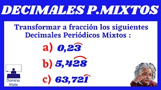 DECIMALES PERIODICOS MIXTOSEJERCICIO N°1ShortsShorts [upl. by Adaline]