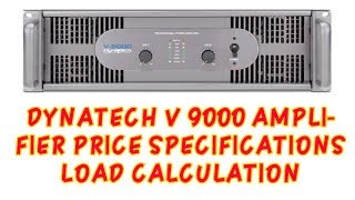 Dynatech V 9000 amplifier price Kitna watt Ka bass Chala sakte Hain [upl. by Haugen]