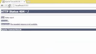 Apache Tomcat HTTP status 404 error [upl. by Fermin]