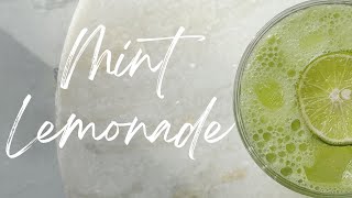 ASMR Mint Lemonade Recipe  How to make mint lemonade easily at home  Easy lemonade recipe [upl. by Proudlove]