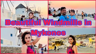 Mykonos Windmills amp Little Venice Walking Tour vlog ।।mykonos greece banglavlog travel [upl. by Kila]