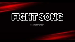 FIGHT SONG  RACHEL PLATTEN HD KARAOKE [upl. by Letta]