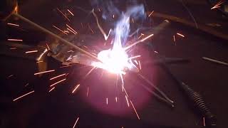 Welding with the Usewell ARC250 inverter stick welder [upl. by Seabrooke]