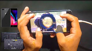 iPhone 8 Plus BGMI test 2023 5 Finger Claw Gyroscope  Handcam Gameplay  BGMI [upl. by Ifar]