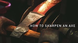 How To Sharpen An Axe For Axe Throwing [upl. by Knowling]