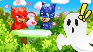 💖🦸‍♂️ Catboy y Owlette en la Fiesta de San Valentín PJ Masks y Cazafantasmas Video de Juguetes [upl. by Ys]