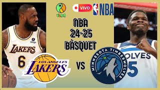 LOS ANGELES LAKERS vs MINNESOTA TIMBERWOLVES  NBA en vivo [upl. by Nikolai]