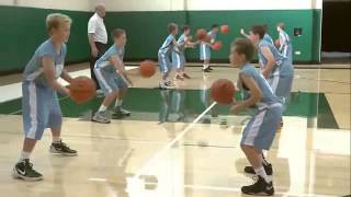 Passing Drill for Youth Basketball Baker Drills Review by George Karl [upl. by Enair]