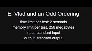 E Vlad and an Odd Ordering  Codeforces Round 928 Div 4  CP in Bangla [upl. by Kelda]