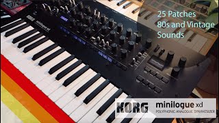 KORG Minilogue XD 80S amp VINTAGE SOUND PACK [upl. by Mcginnis]