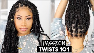 EASY amp NEAT PASSION TWISTS rubber band method [upl. by Ettenal]