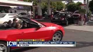 Gas tax opponents to discuss San Diego impact [upl. by Gradeigh818]