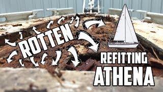 Sail Life  Rotten deck core on a Warrior 38  DIY sailboat restoration [upl. by Gayle]