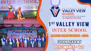 First Valley View Inter School Dance Competition  Code 116  Fusion Academy  Tappa Naach [upl. by Najed]