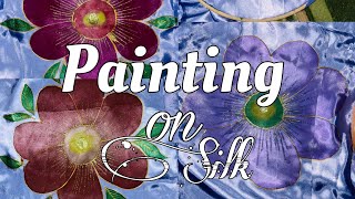 how to painted ob silk fabrieasy painting ideadiy cushion painted [upl. by Dumanian]