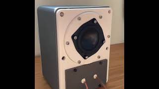 Prototype speaker with 3D Printed passive radiator  sound demo shorts [upl. by Okeim623]