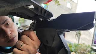 Installing rear signal light protector of Honda Click 125i v3 [upl. by Etnaled]