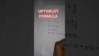 Upthrust formula [upl. by Roderica]