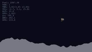 Lunar Lander Game with Customizable Terrain [upl. by Aekahs]