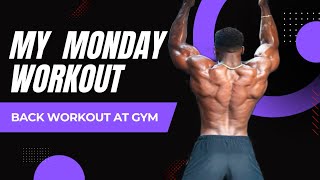 My Monday workout  Back workout  Gym Short Motive [upl. by Casie839]