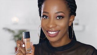 MAYBELLINE Fit Me Matte  Poreless Foundation First Impression  Demo [upl. by Carnahan]