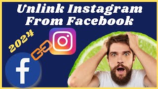 How to Unlink Instagram from Facebook Profile After New Update 2024 [upl. by Dorina]