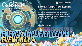 Energy Amplifier Lemma Event Day 4  Genshin Impact 48 [upl. by Greer]