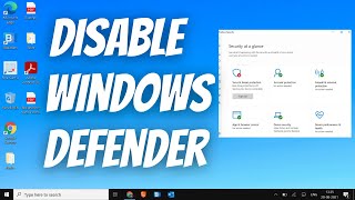 Best Way To Turn Off or Disable Windows Defender in Windows 10 2021 [upl. by Coltin]