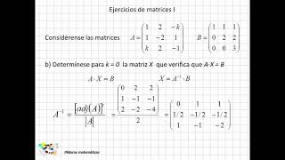 18 Ejercicios de matrices I [upl. by Nanerb]