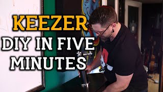 DIY 5 Minute Keezer Build  Put Your Beer On Tap [upl. by Alaehs]