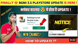 OMGBgmi 35 Play Store UpdateHere  Bgmi New Update  How to update trending gameplay iphone13 [upl. by Yragerg754]