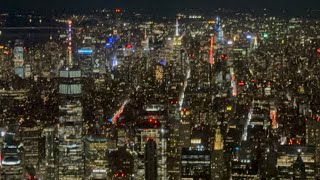 4K  FLYNYON Helicopter Tour  night over New York City [upl. by Aseena]