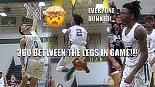 Niven Glover 360 IN BETWEEN THE LEGS EVERYONE ON OAK RIDGE DUNKS IN GAME [upl. by Eznyl361]