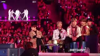 BTS Reaction to ATEEZ Performance MAMA 2019 FULL [upl. by Howzell819]