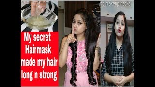 Diy Hairmask which will make your hair long control hairfall n make it n smooth in Hindi [upl. by Alejo655]