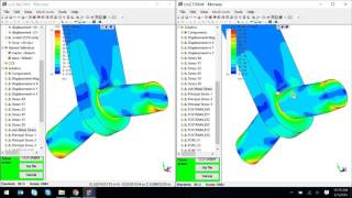 Calculix ccx28p2 vs ccx210 030716 [upl. by Artied10]