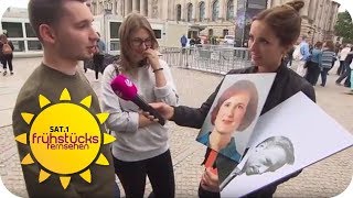 FDP oder DIE LINKE Wer hat das bessere WAHLPLAKAT  SAT1 Frühstücksfernsehen  TV [upl. by Maxey]