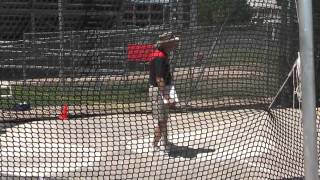 Oneithea Neni Lewis World Record Hammer Throw at 2010 USA Ma [upl. by Aiynot]