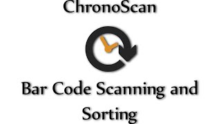 Bar Code Scanning and Sorting on ChronoScan [upl. by Veron523]