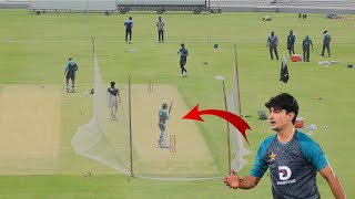 Naseem Shah Bowling Practice  Pakistan Team Practice Session  Wahjoc Sports [upl. by Thgiled]