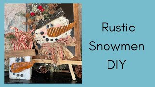 DIY Whimsical Snowmen amp Winter Shelf Sitter [upl. by Ixela]